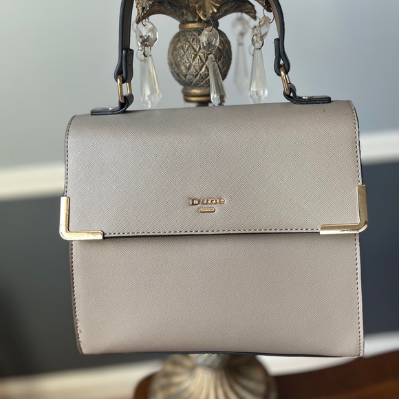 Dune London Gorgeous Gray Crossbody Bag with Gold-Tone Accents & Straps (NWOT) - Picture 12 of 13